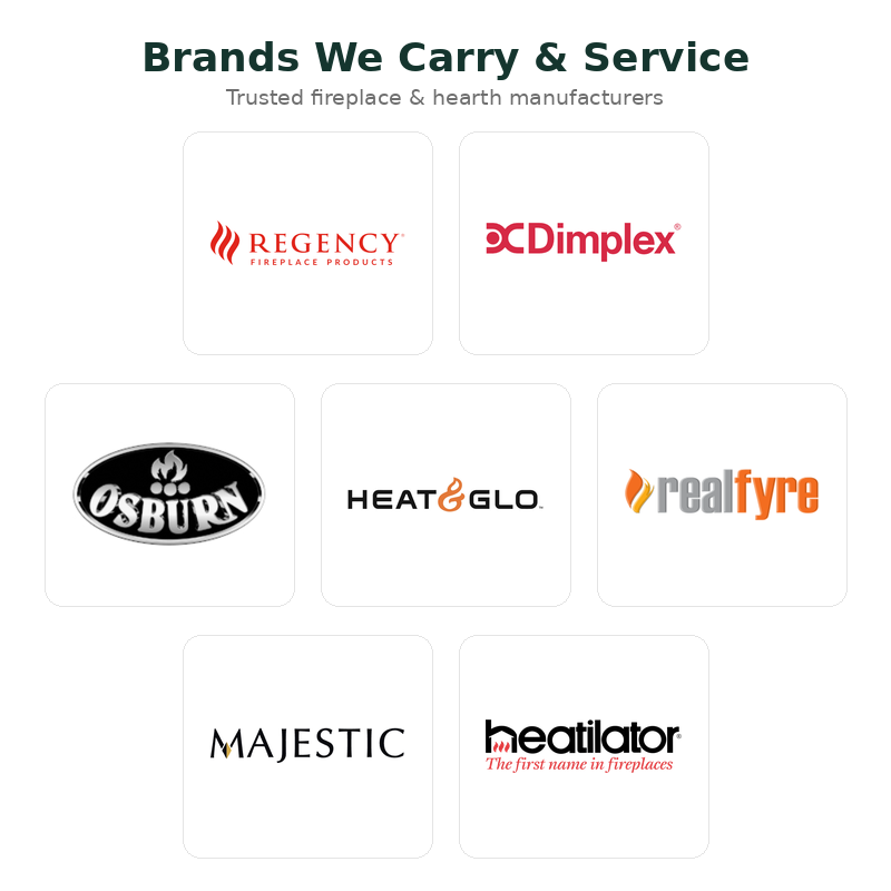 Chimney and Fireplace related brands we work with